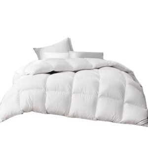 Premium Summer Duvet 220×240 cm – Lightweight 400 GSM Breathable Comforter Insert – Made in EU High-Quality White Bedding